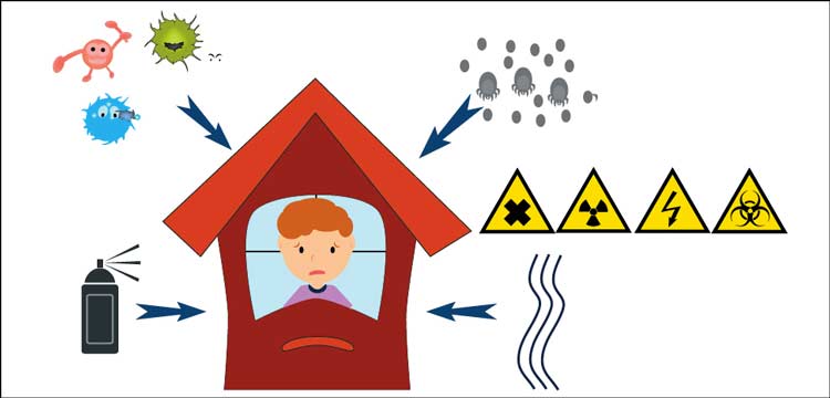 I pericoli derivanti dalla sindrome da edifico malato, aggravata da condizioni di temperatura e umidità non ideali