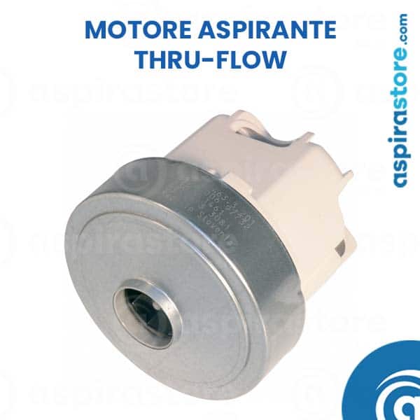 Motore aspirante thru-flow per aspirapolvere centralizzato