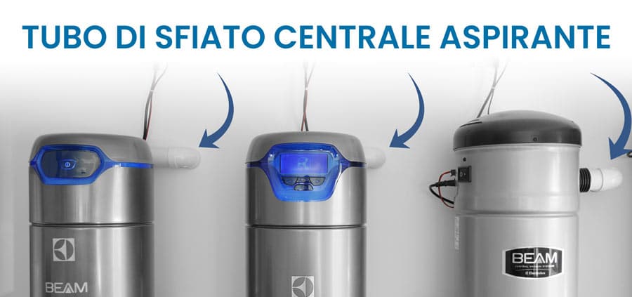 tubo di sfiato centrale aspirante