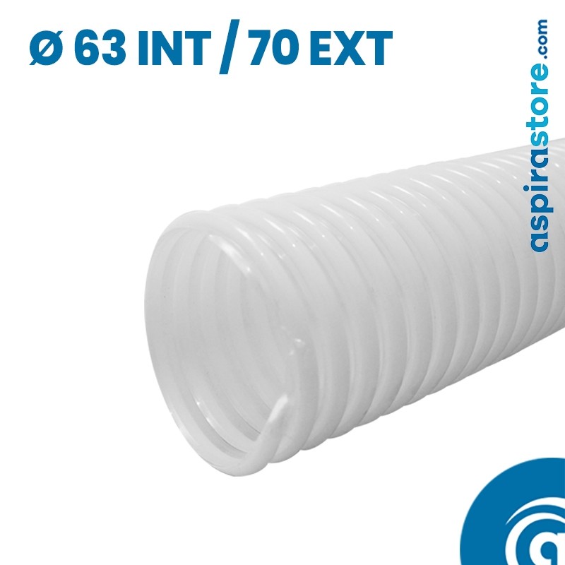 lunghezza 1 m Tubo flessibile in PVC tubo di ventilazione piatto per sistemi a canale piatto serie K-6601 System 125 60 x 204