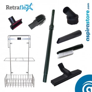 Kit accessori pulizia completo per impianto aspirazione Retraflex