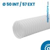 Tubo flessibile ventilazione vmc Ø interno mm 50/57 in polietilene
