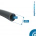 Prolunga flessibile mt 2 per tubi flessibili standard Ø32 diametro tubo centrale aspirante