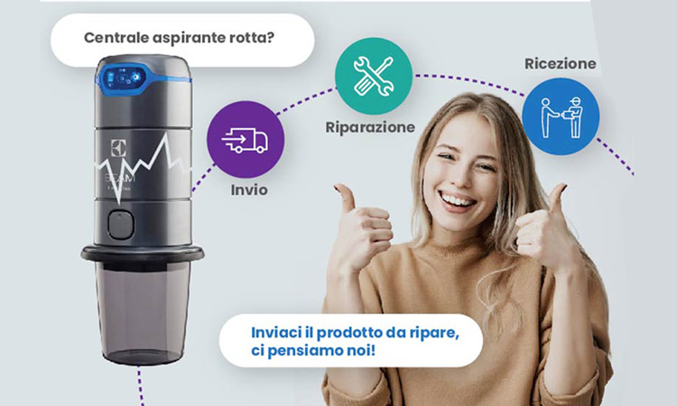 Scopri il servizio di invio e riparazione centrali aspiranti di Aspirastore.com presso il laboratorio di Aspiredil Servizio di riparazione aspirapolvere centralizzati di tutte le marche di Aspirastore.com