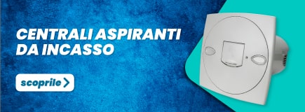 Aspirapolvere da incasso per impianto centralizzato