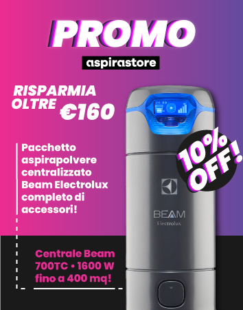 Offerta pacchetto promozionale aspirapolvere centralizzato BEAM 700TC e accessori