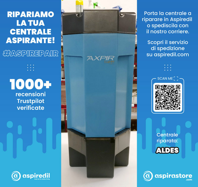 Assistenza riparazione aspirapolvere centralizzato Aldes Axpir Energy in Aspiredil
