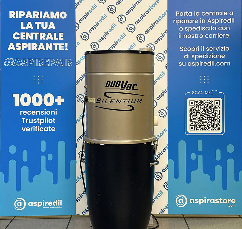 Assistenza riparazione aspirapolvere centralizzato Duovac Silentium in Aspiredil