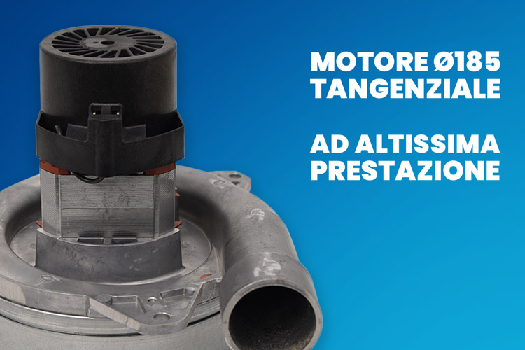 Motore tangenziale professionale Ø185 alta efficienza di Globo Plus Motore tangenziale professionale Ø185 alta efficienza di Globo Plus