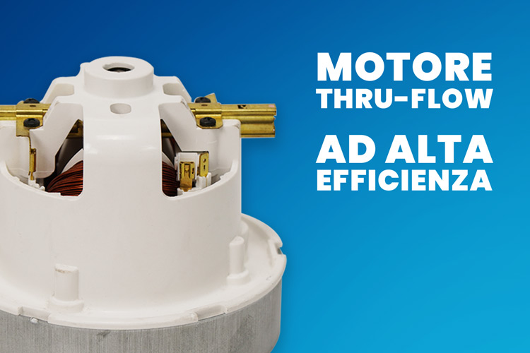 Motore aspirante thru-flow ad alta efficienza Globo Motore aspirante thru-flow alta efficienza Globo