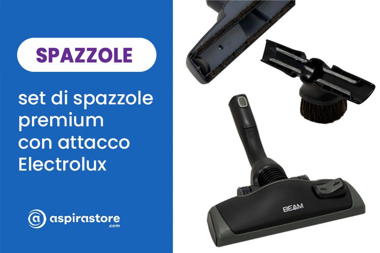 Il kit Beam 2G contiene alcune tra le migliori spazzole per aspirazione centralizzata Il kit Beam 2G contiene alcune tra le migliori spazzole per aspirazione centralizzata