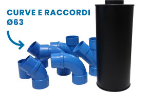 linea aspirazione e sfiato diametro 63 e silenziatore linea aspirazione e sfiato diametro 63 e silenziatore