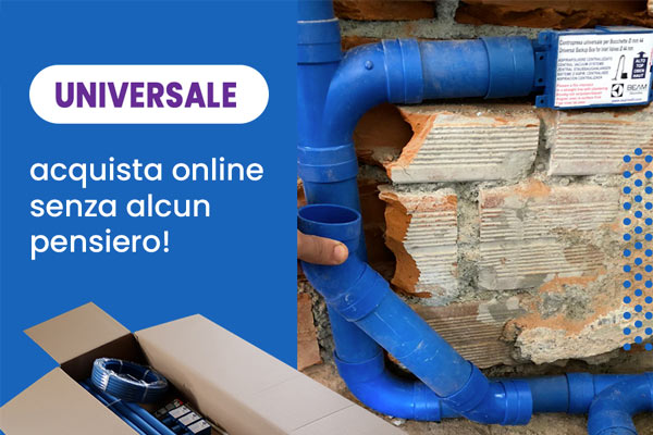 I kit predisposizione impianto aspirazione centralizzata di Aspirastore.com sono universali I kit predisposizione impianto aspirazione centralizzata di Aspirastore.com sono universali