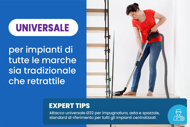 I kit predisposizione impianto aspirazione centralizzata di Aspirastore.com sono universali I kit predisposizione impianto aspirazione centralizzata di Aspirastore.com sono universali