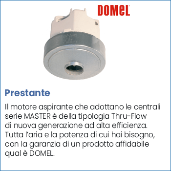 Motore aspirante Domel centrale aspirante Master
