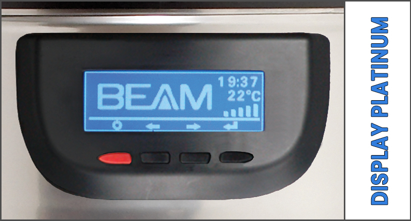 Display LCD centrale aspirante Beam Platinum