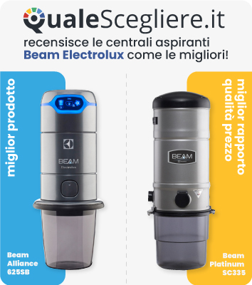 Beam Electrolux la miglior marca di aspirapolvere centralizzato anche secondo qualescegliere.it