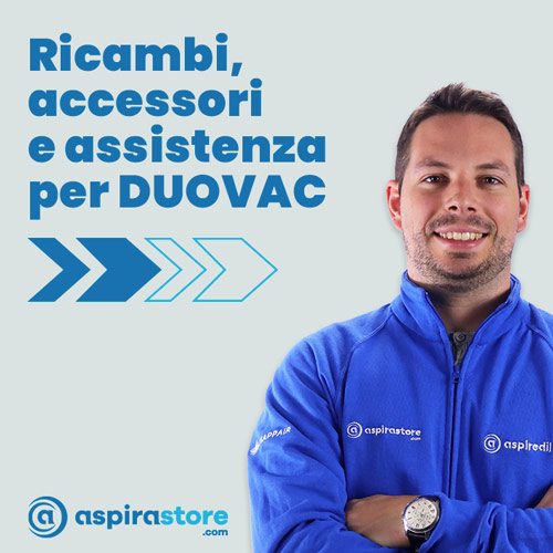 Assistenza, vendita online ricambi e accessori Duovac aspirapolvere centralizzato su Aspirastore.com