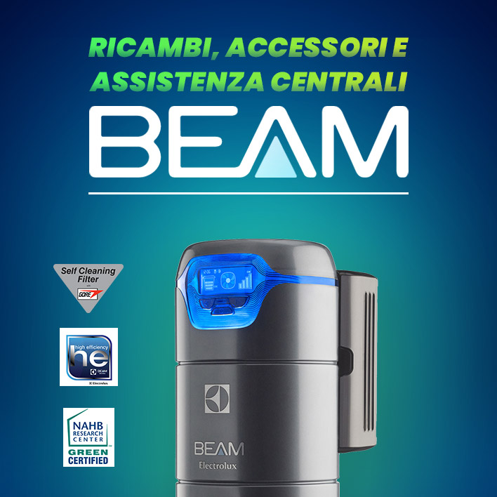 Beam Electrolux aspirapolvere centralizzati: centrali aspiranti, ricambi, accessori e assistenza