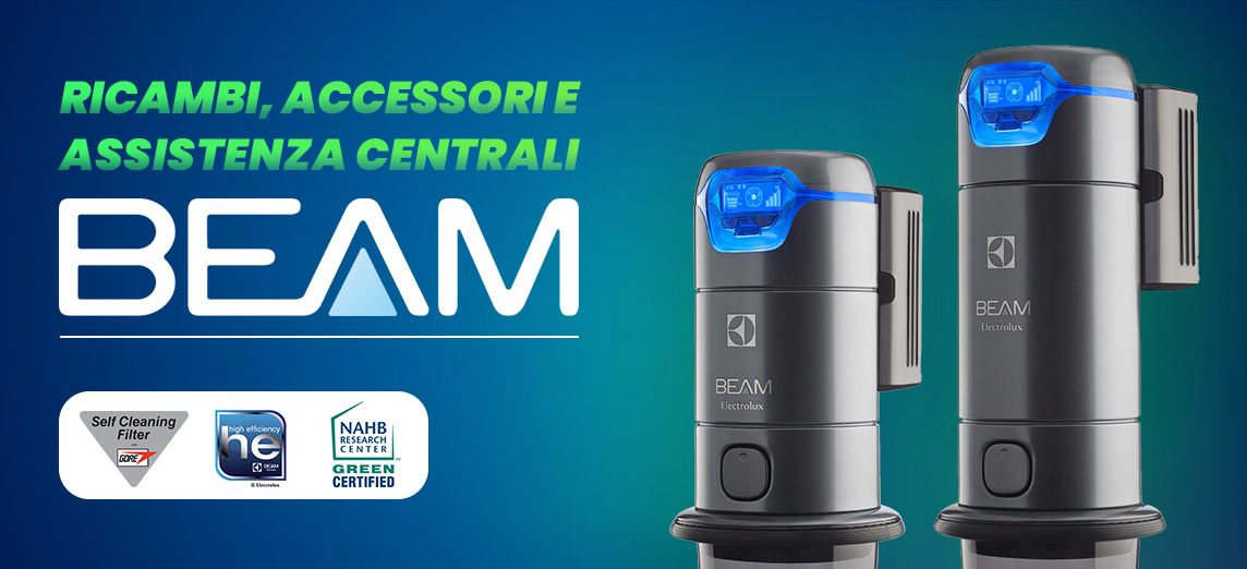 Beam Electrolux aspirapolvere centralizzati: centrali aspiranti, ricambi, accessori e assistenza