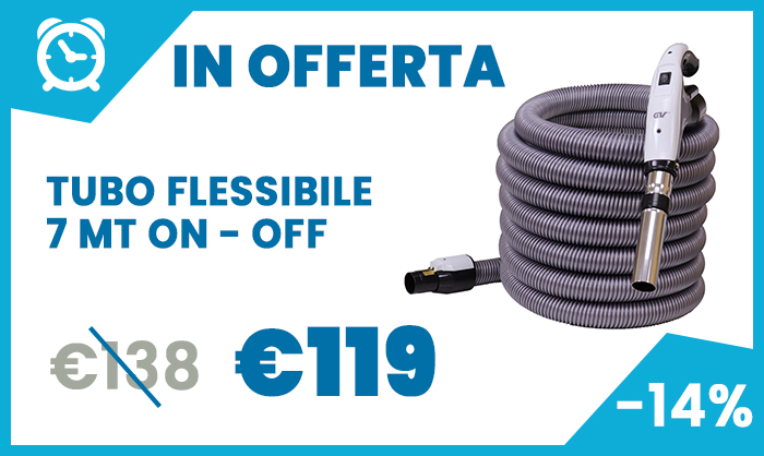 Tubo flessibile con interruttore mt 7 ON-OFF offerta prezzo