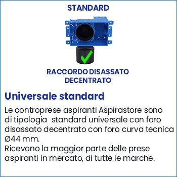 Contropresa aspirante Aspirastore universale