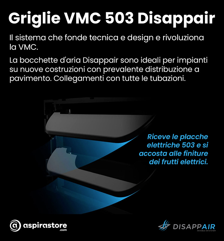 Brochure di presentazione sistema bocchette e griglie vmc Disappair