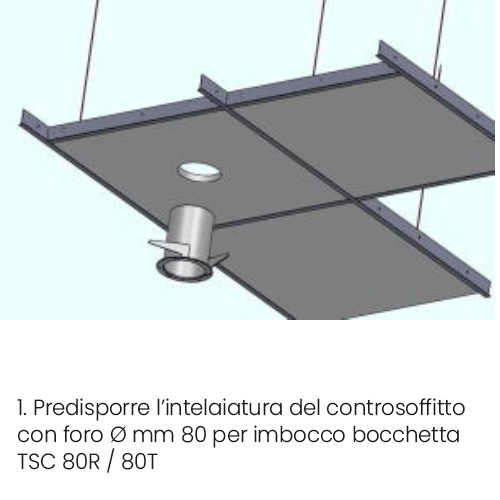 Installazione bocchetta vmc VENT rettangolare a controsoffitto parte 1