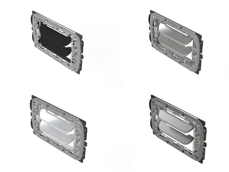 Griglia vmc 503 disponibili in diveri colori e finiture per accostamento a finitura interruttori Griglia vmc 503 disponibili in diveri colori e finiture per accostamento a finitura interruttori