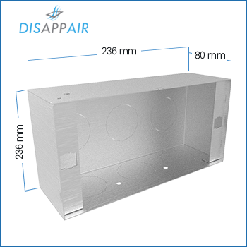 Dimensioni scatola ventilazione vmc 1509 Disappair