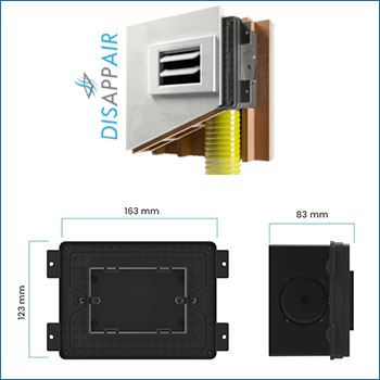 Scatola bocchetta ventilazione vmc Disappair 503/1006