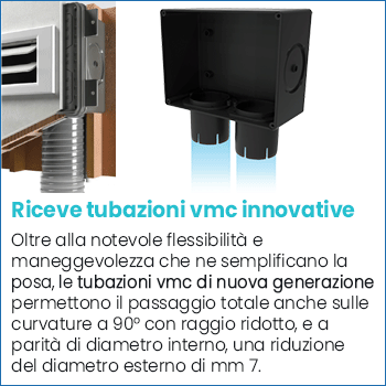 Scatola bocchetta ventilazione vmc Disappair 503/1006